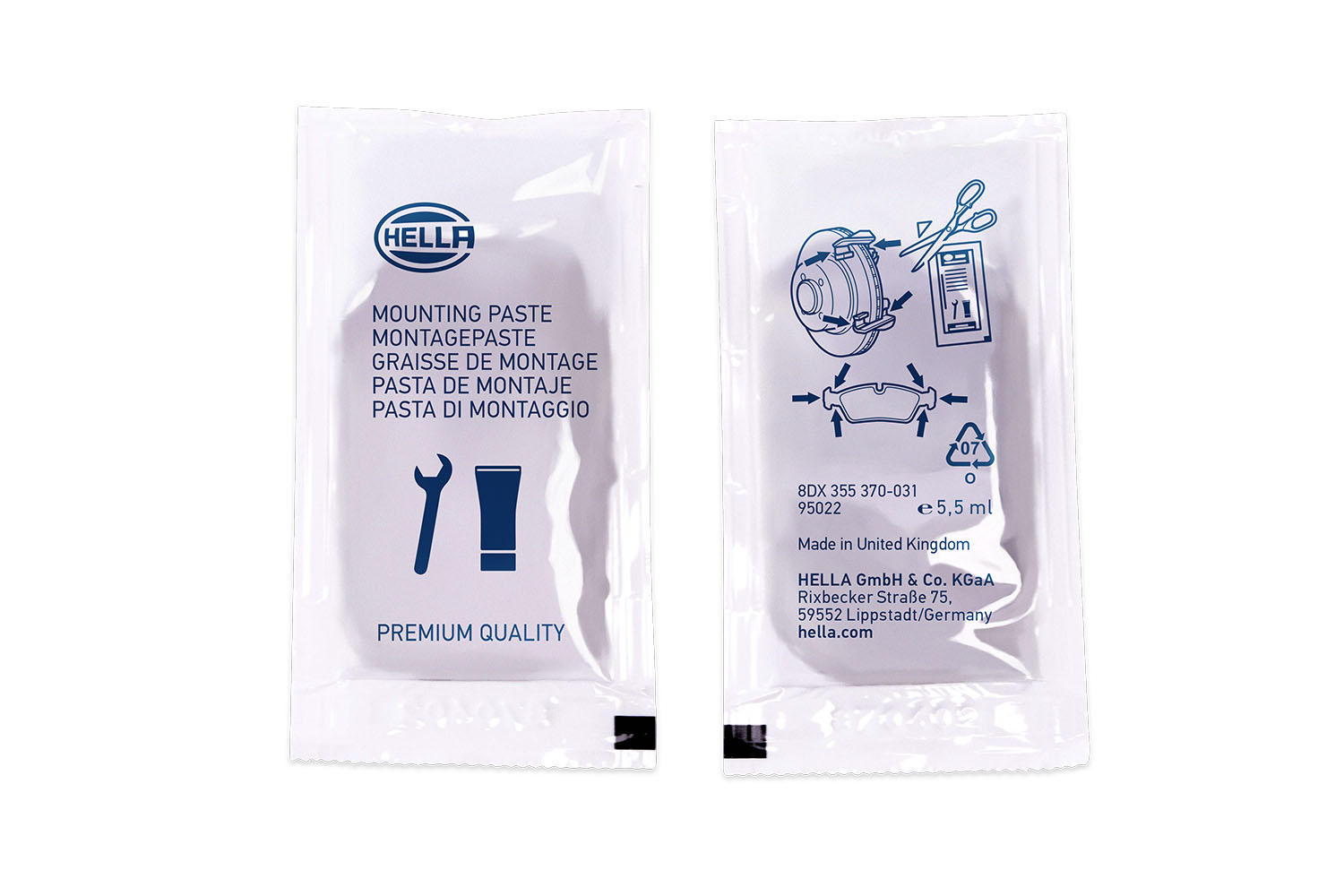 HELLA 8DX 355 370-031 CERA TEC Αλοιφή τοποθέτησης